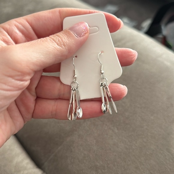 Handmade cute earrings mini kawaii food candy animal - UTENSILS COOK CHEF - Picture 1 of 1